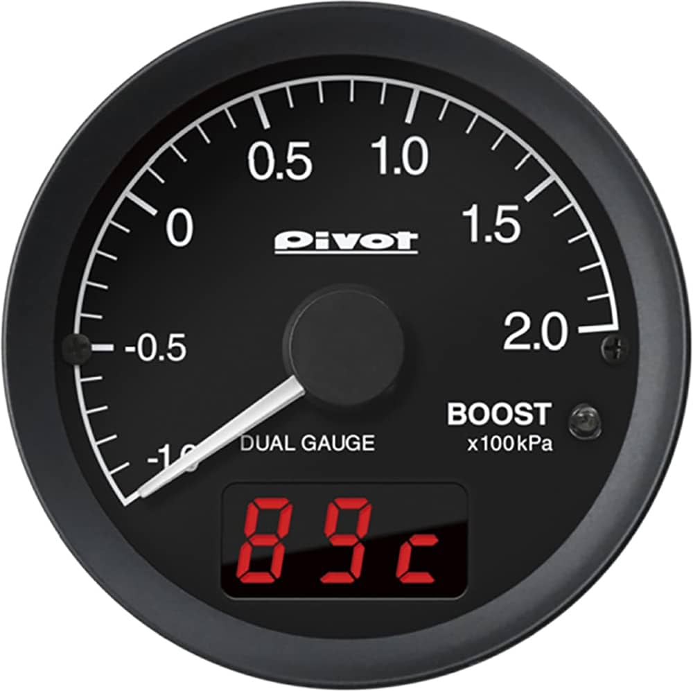 取説外箱付き　Pivot DUAL GAUGE PRO OBD　DPBブースト計 DUAL GAUGE PRO (デュアルゲージプロ) | メーター | 生産終了品